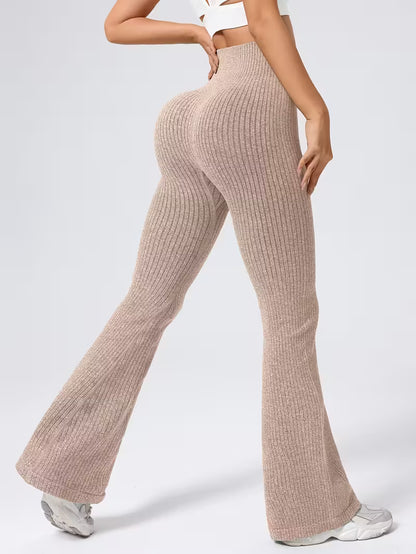 Ribbed Seamless Flare -leggingsit