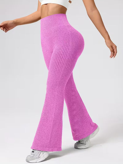 Ribbed Seamless Flare -leggingsit