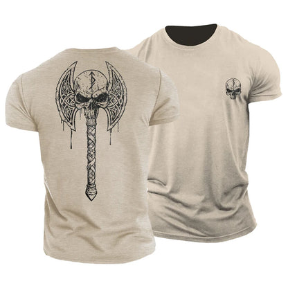 Viking Skull Axe T-shirt