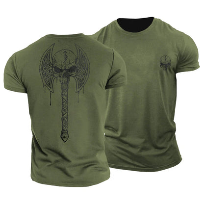 Viking Skull Axe T-shirt