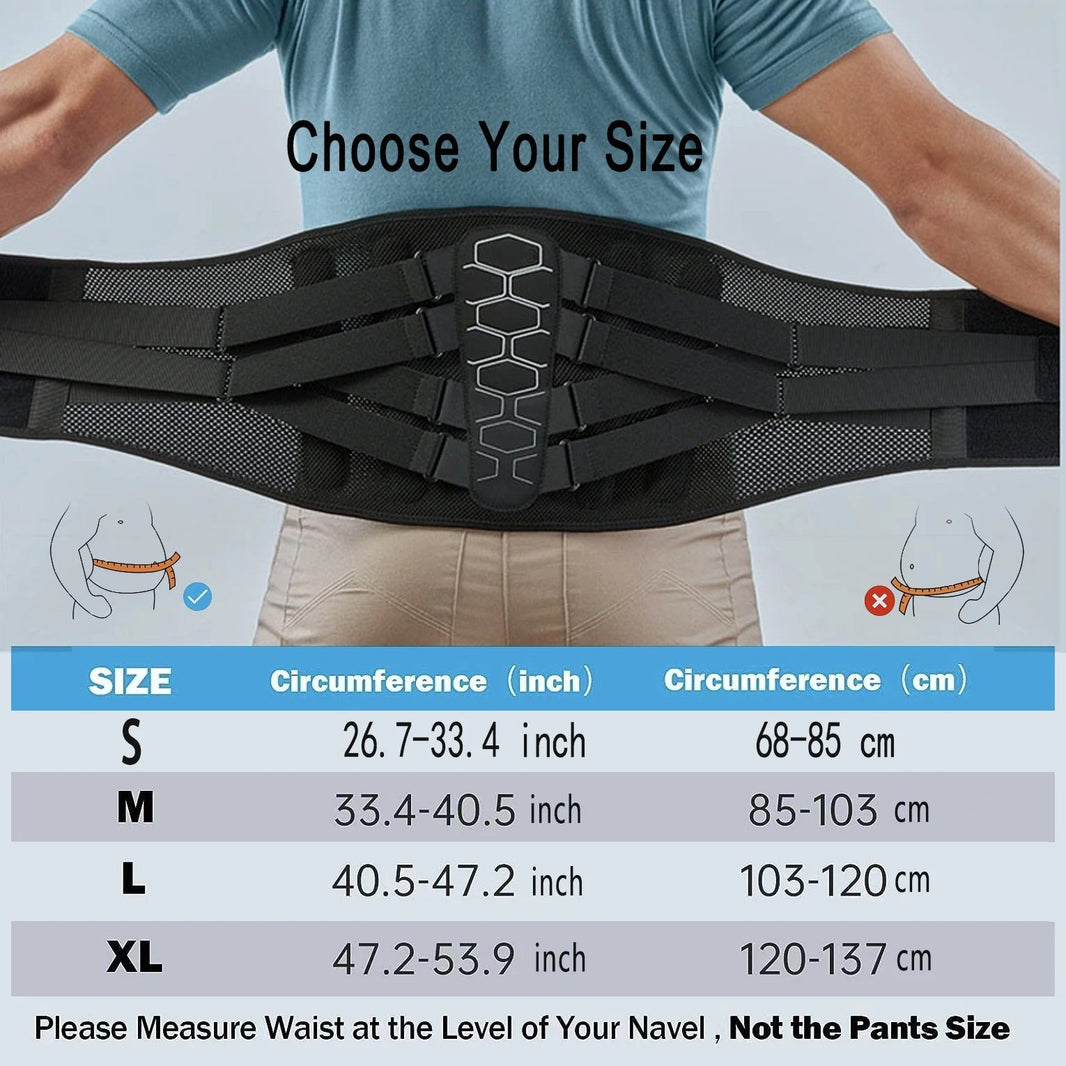 Ergonomic back support - with lumbar pad