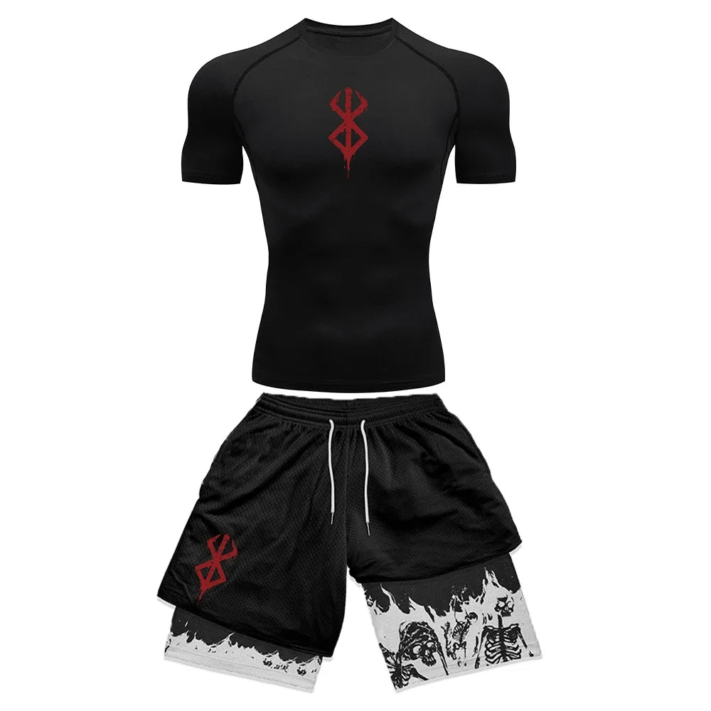 Anime Set T-shirt & Shorts