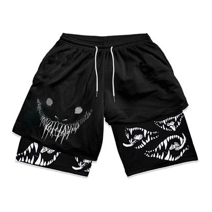 Anime Berserk 2 in 1 Gym Shorts