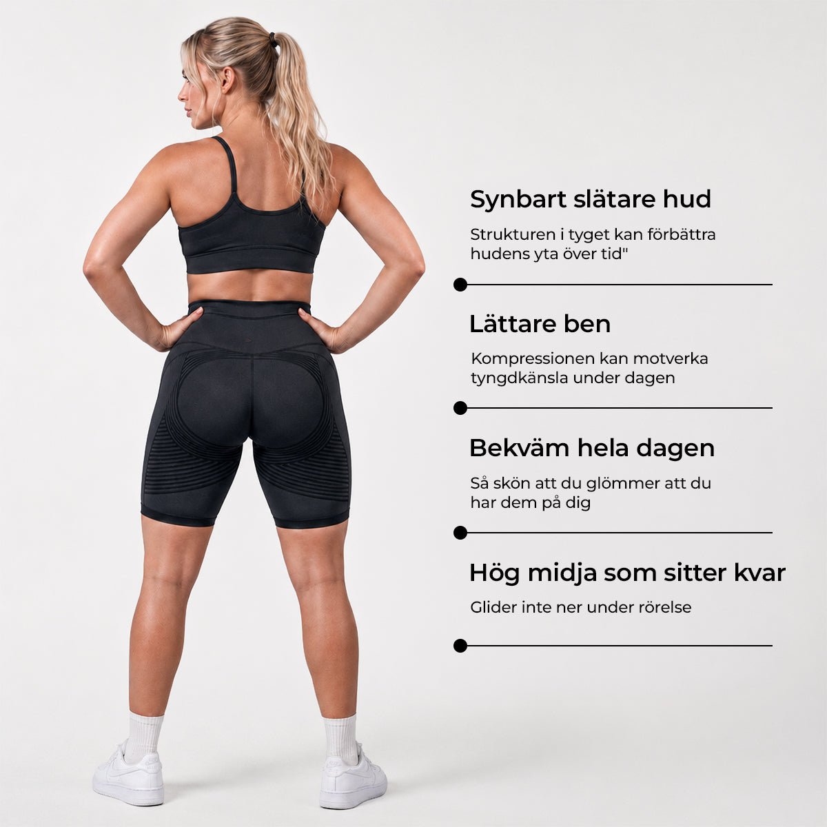 alt
Anti-selluliittiset saumattomat shortsit - Gymfit