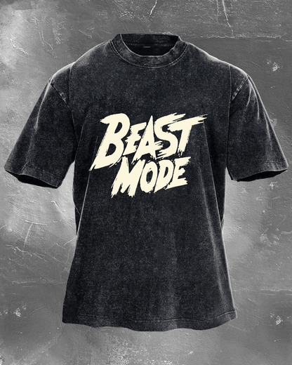 Beast Mode Men's washed T-shirt - Gymfit