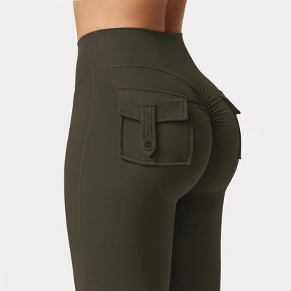 Cargo Flare Fitness Leggings