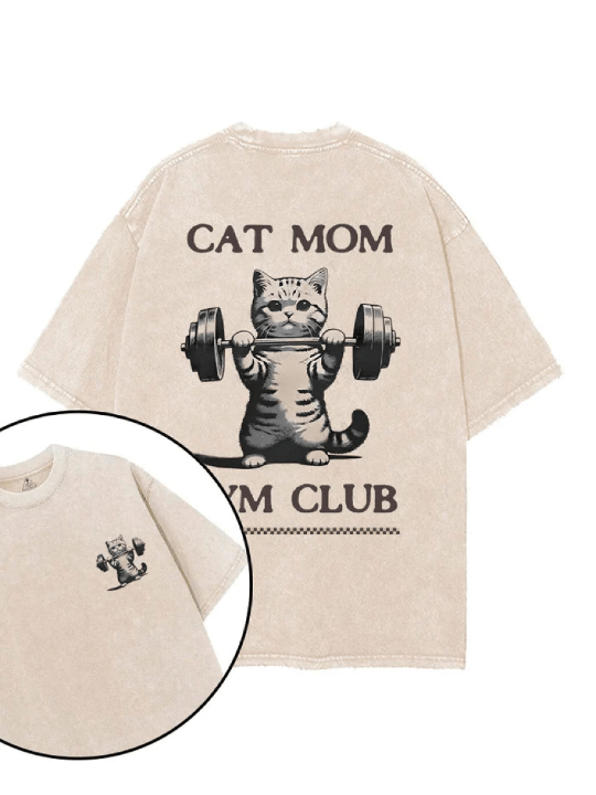 CAT MOM GYM CLUB T - SHIRT - Gymfit