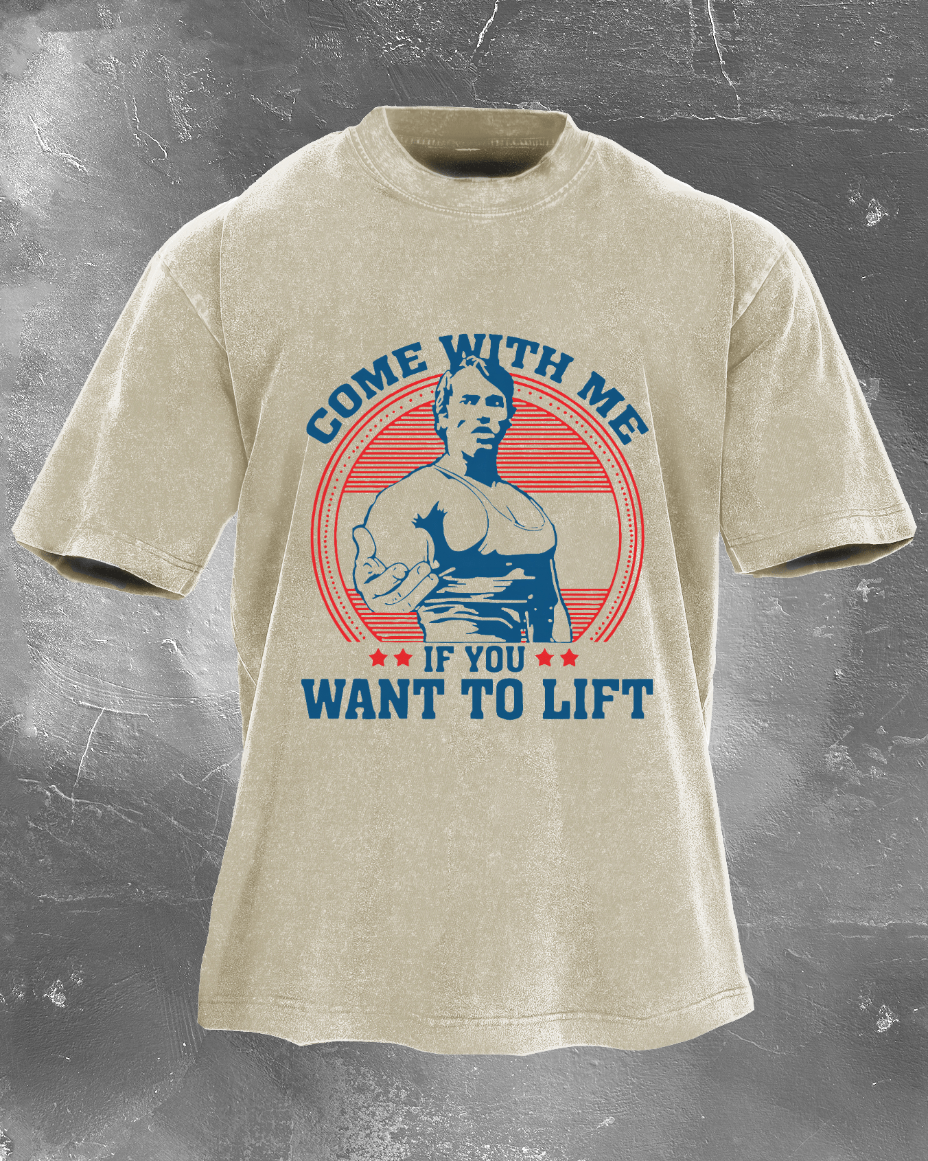 Come with Me if You Want to Lift Men's washed T-shirt - Gymfit