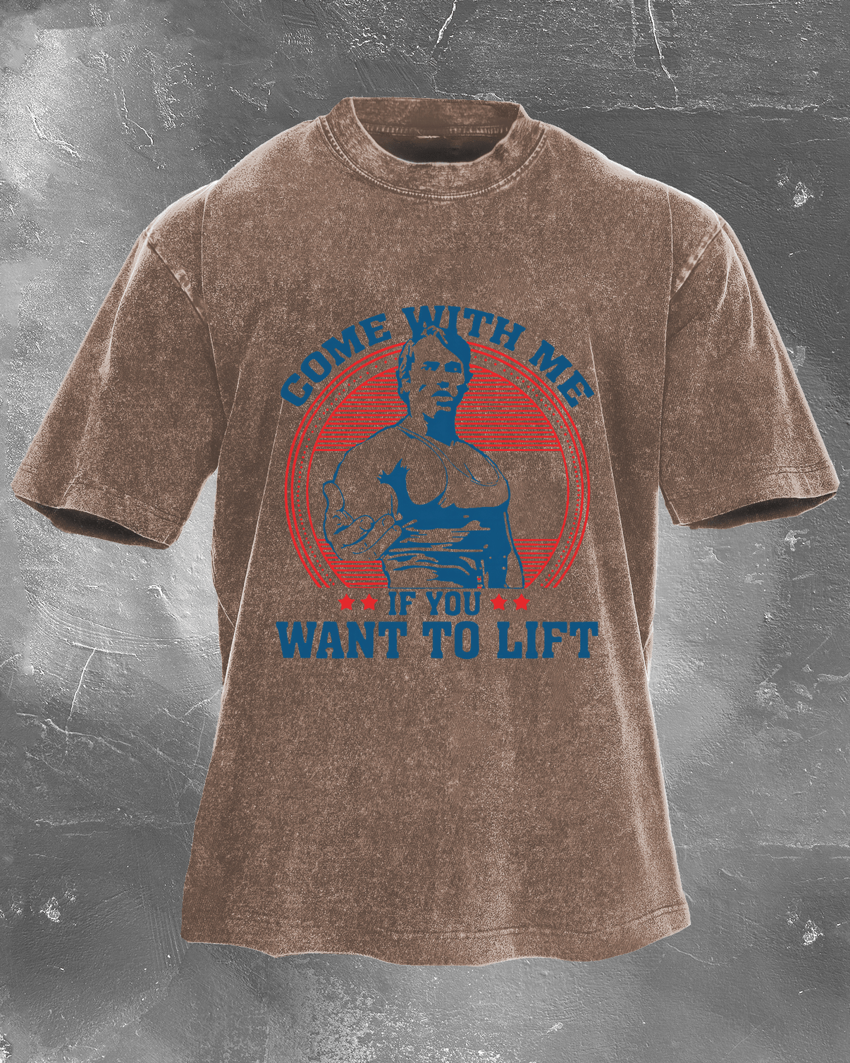 Come with Me if You Want to Lift Men's washed T-shirt - Gymfit