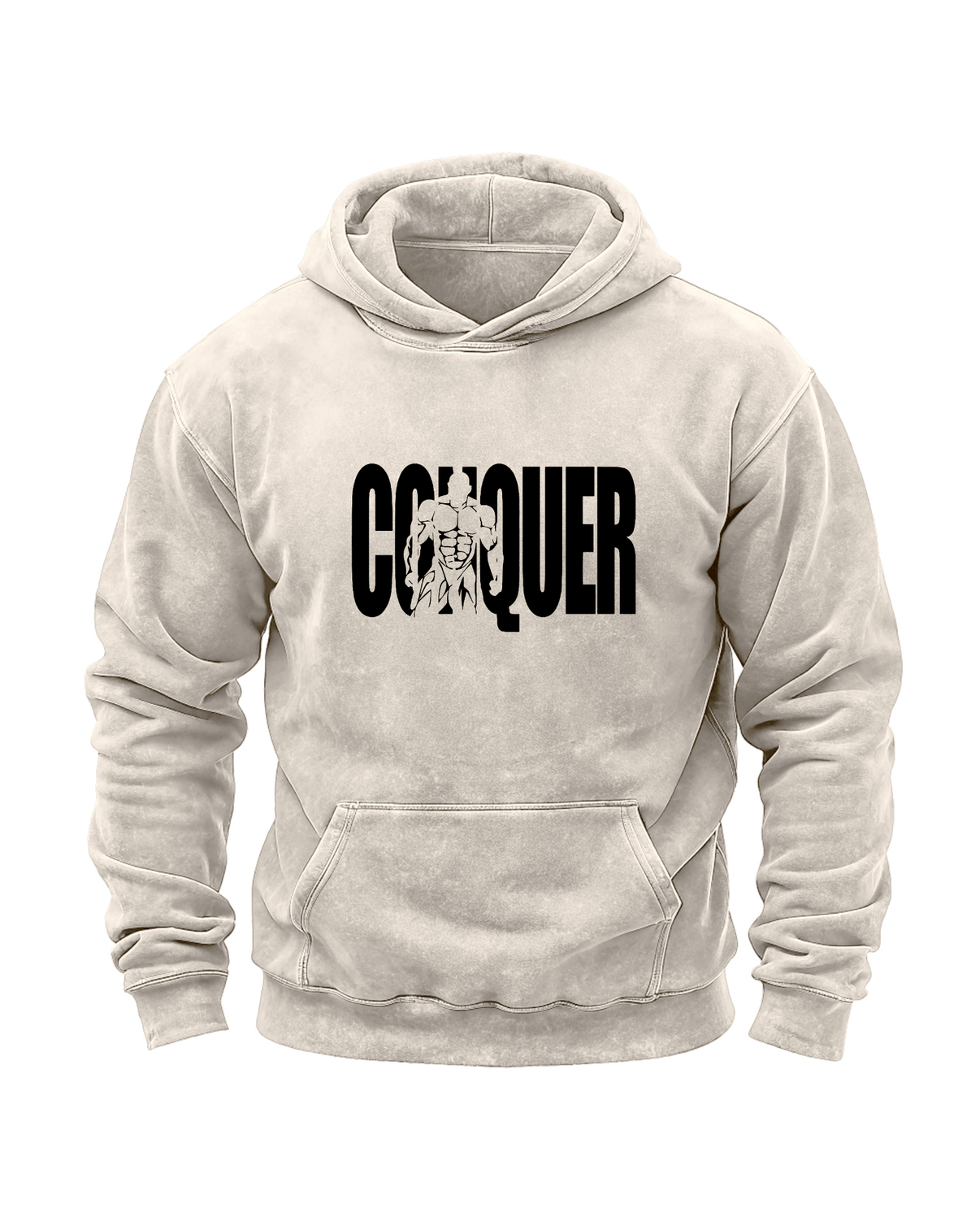 CONQUER WASHED HOODIE - Gymfit