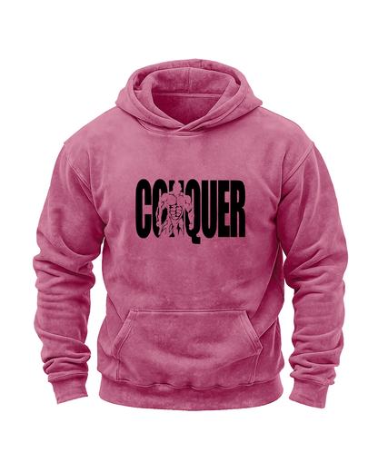 CONQUER WASHED HOODIE - Gymfit