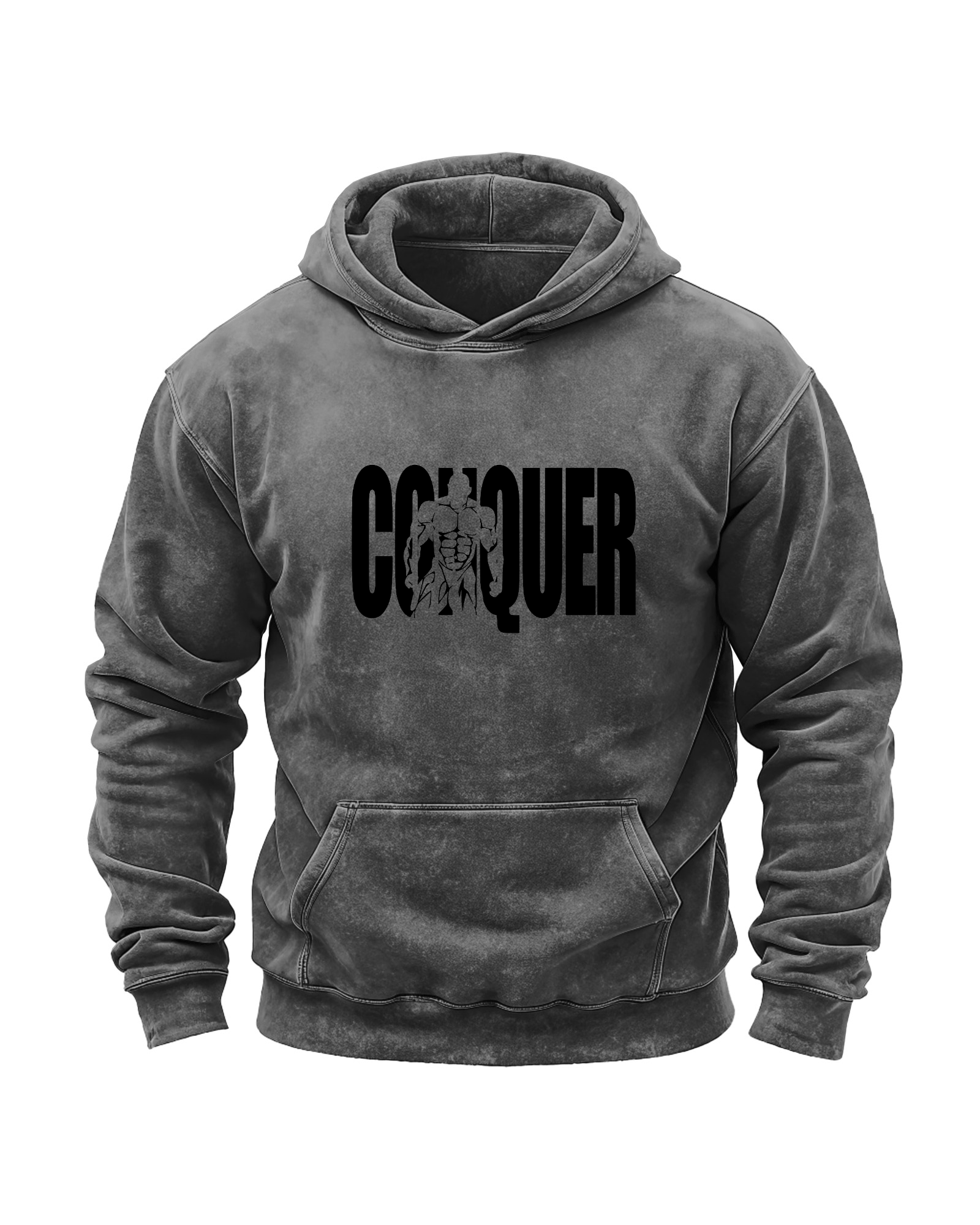 CONQUER WASHED HOODIE - Gymfit