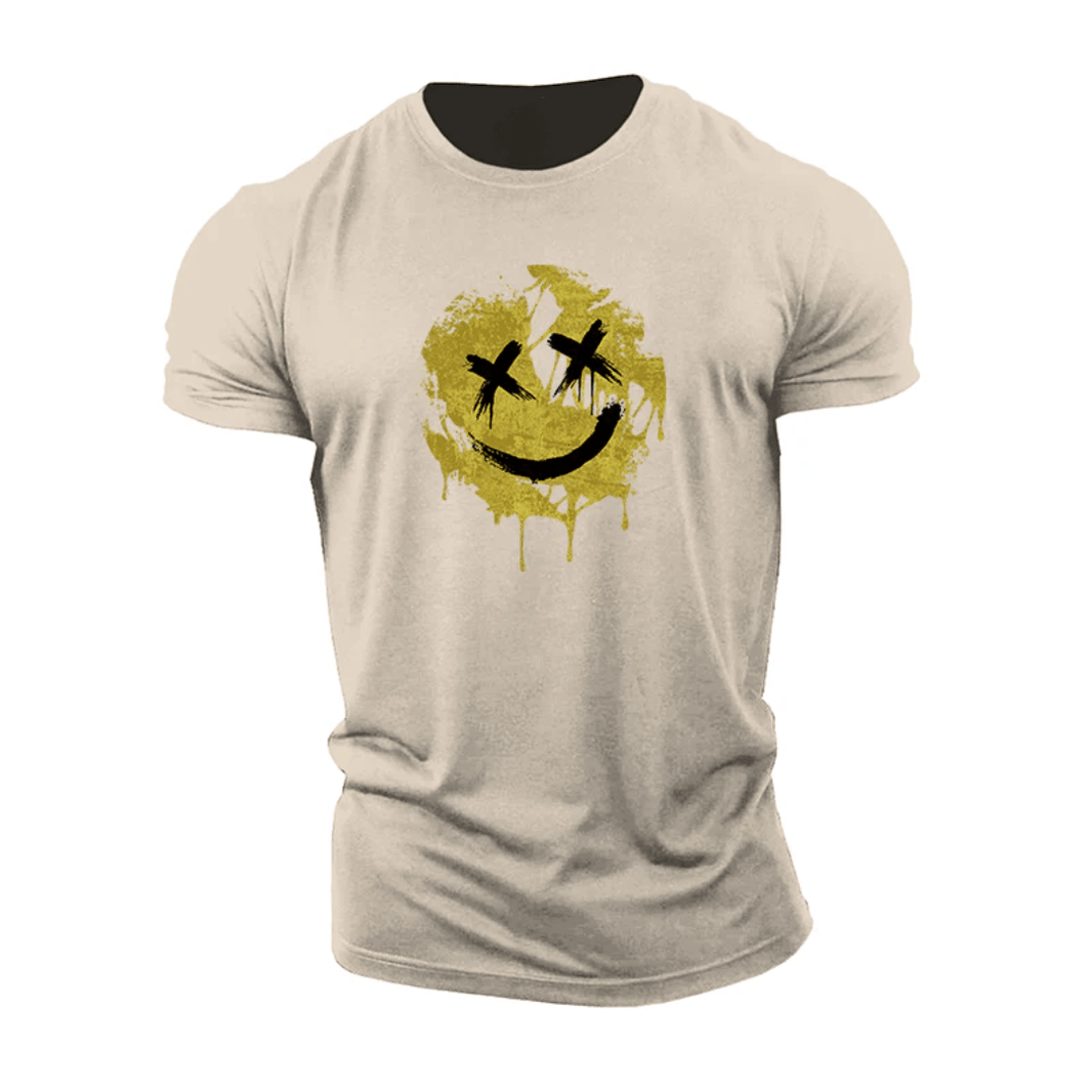 Cracked Smiley T-Shirt - Gymfit