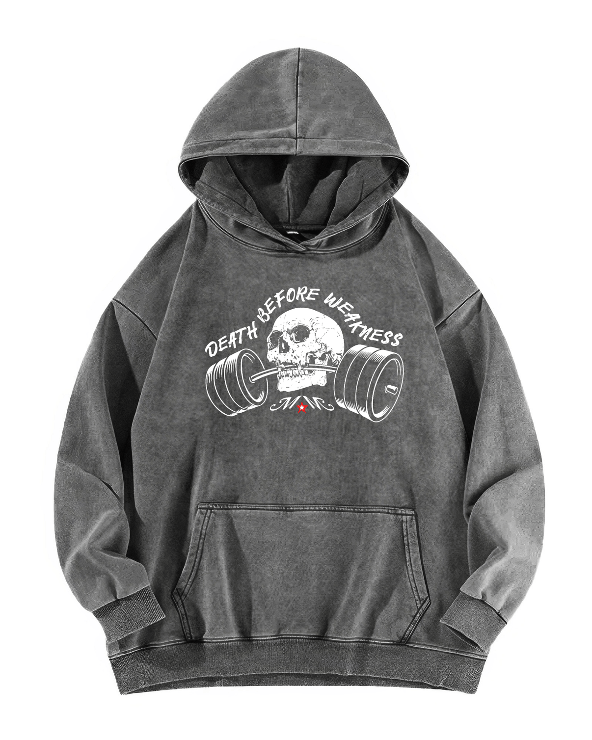 DEATH BEFORE WEAKNESS HOODIE - Gymfit