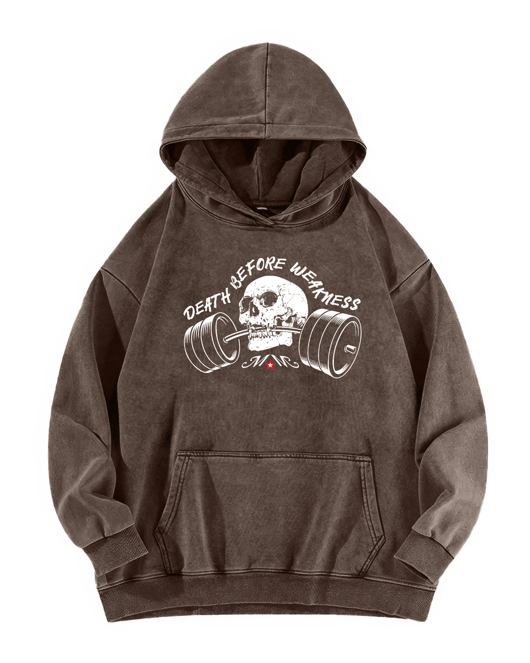 DEATH BEFORE WEAKNESS HOODIE - Gymfit