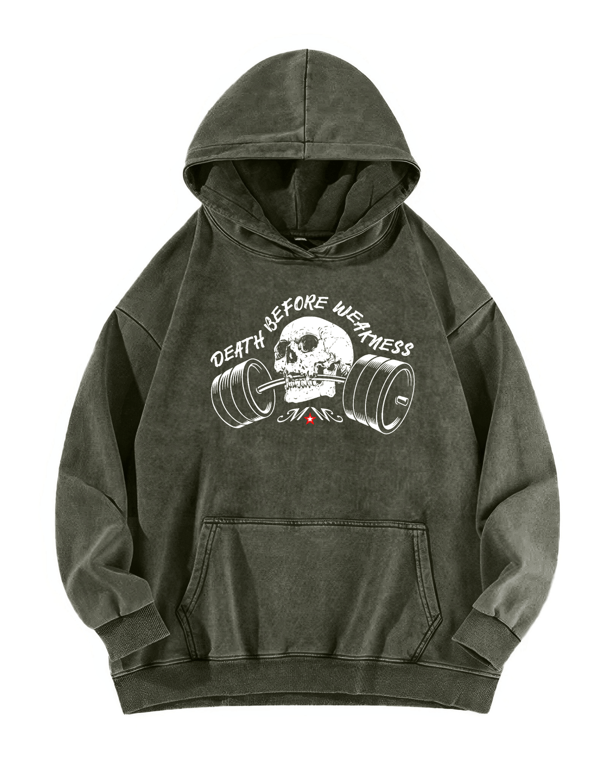 DEATH BEFORE WEAKNESS HOODIE - Gymfit