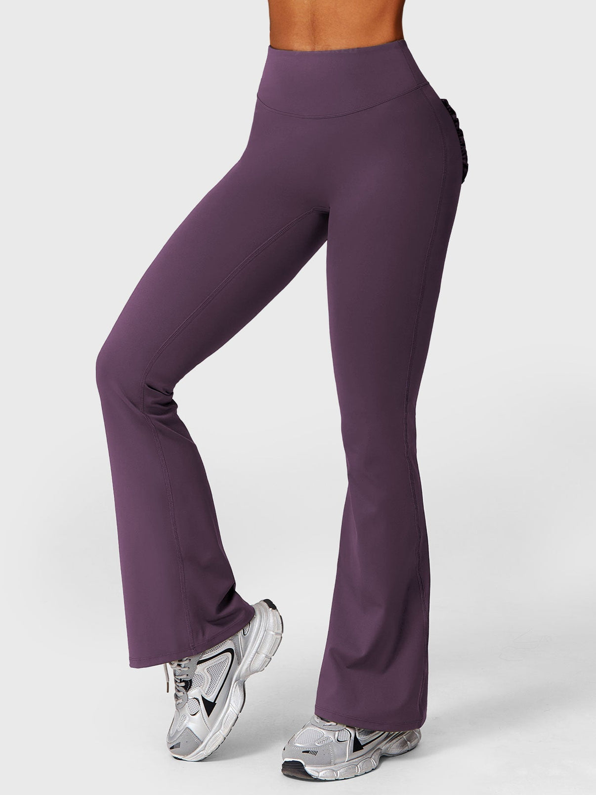 Elise Ruffle Pocket Flare Leggings - Gymfit