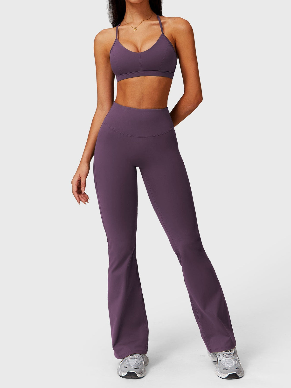 Elise Ruffle Pocket Flare Leggings - Gymfit