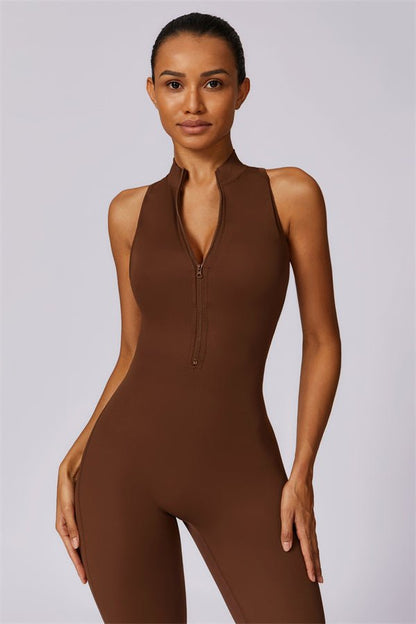Emma Front Zip Jumpsuit - Gymfit