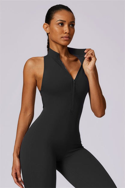 Emma Front Zip Jumpsuit - Gymfit