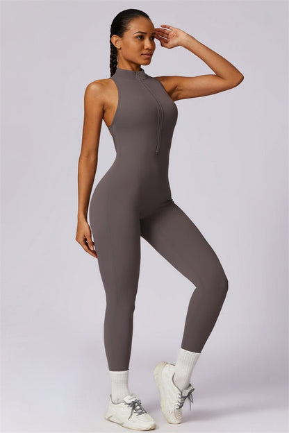 Emma Front Zip Jumpsuit - Gymfit