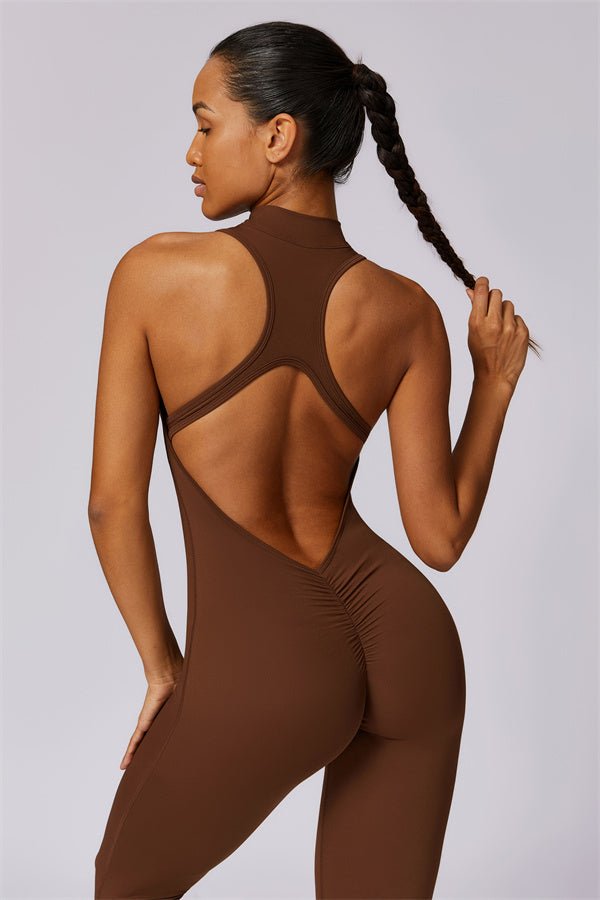 Emma Front Zip Jumpsuit - Gymfit