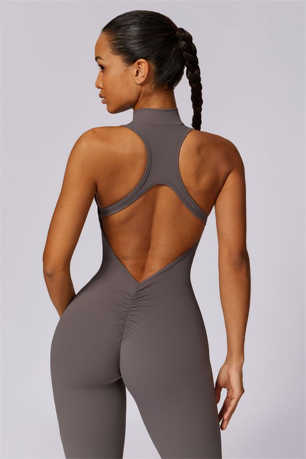 Emma Front Zip Jumpsuit - Gymfit
