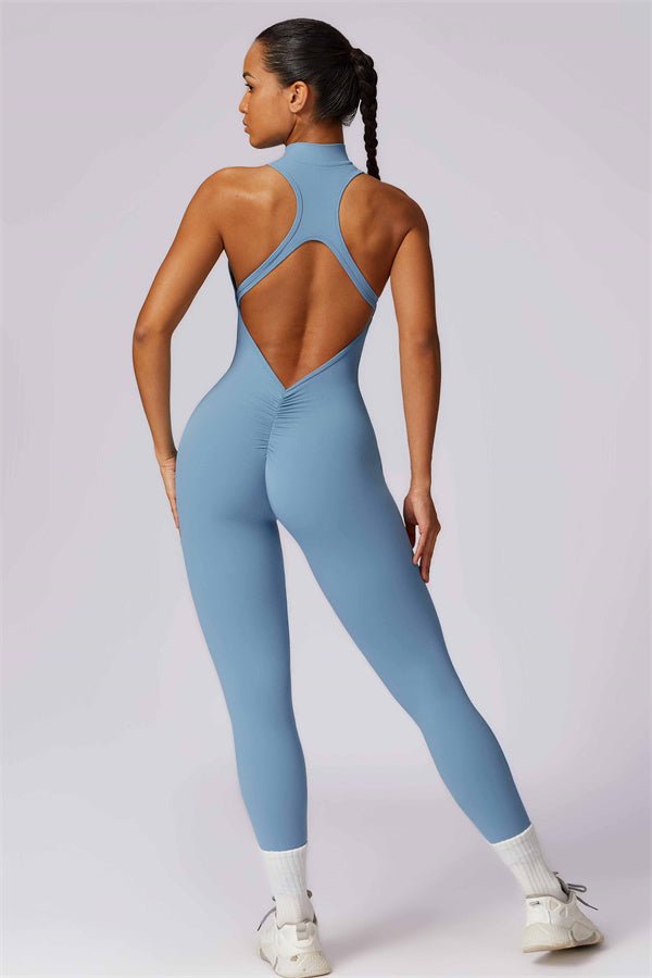 Emma Front Zip Jumpsuit - Gymfit
