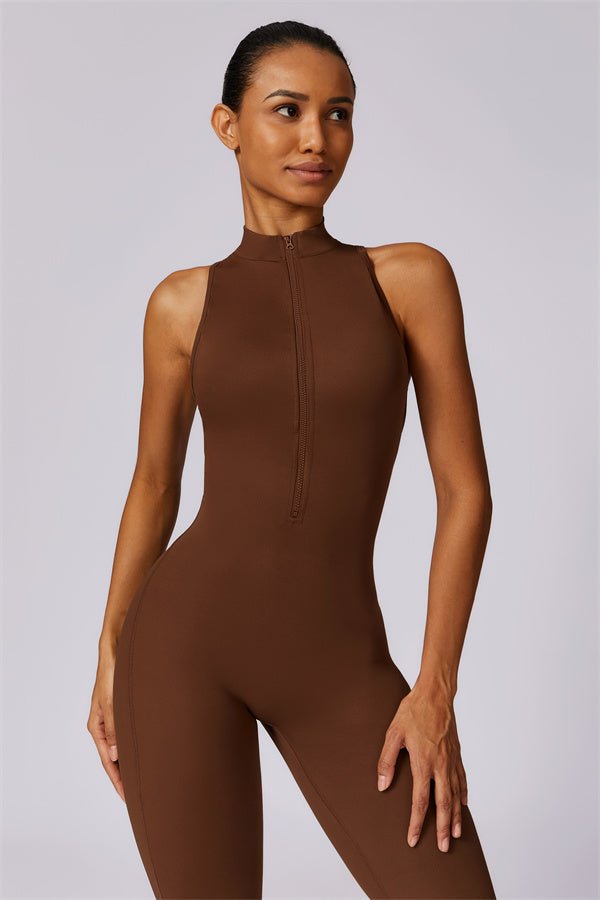 Emma Front Zip Jumpsuit - Gymfit