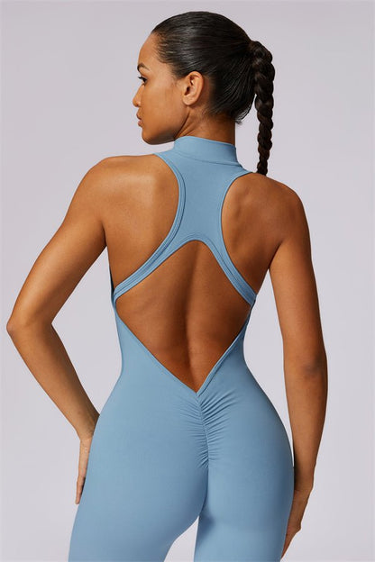 Emma Front Zip Jumpsuit - Gymfit