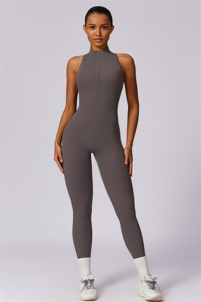 Emma Front Zip Jumpsuit - Gymfit