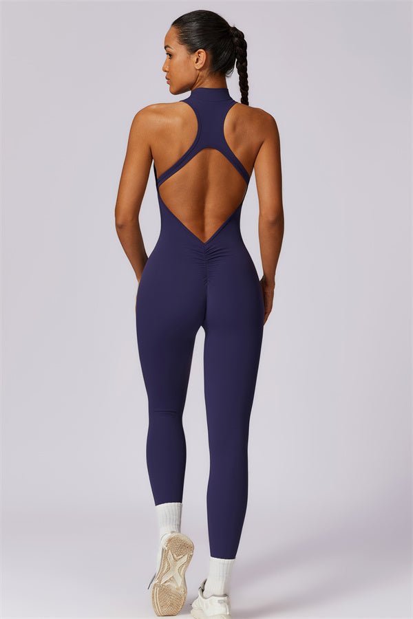 Emma Front Zip Jumpsuit - Gymfit
