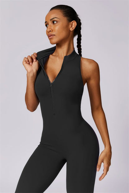 Emma Front Zip Jumpsuit - Gymfit