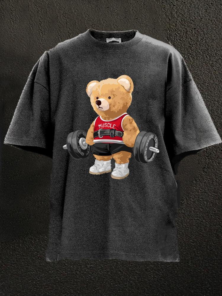 Oefenbeer Gewassen Gym T-Shirt