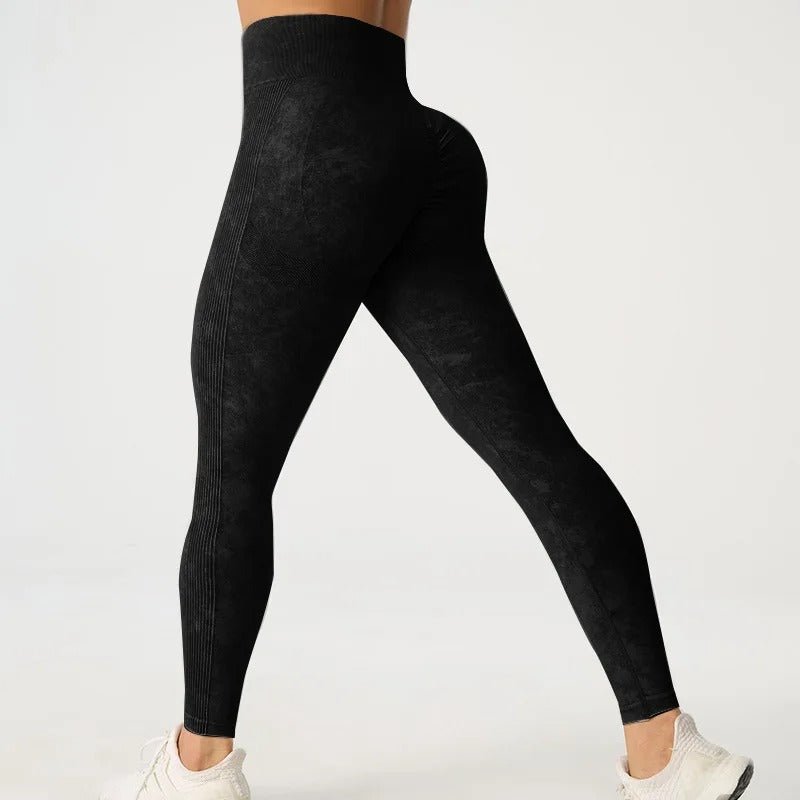 Frostade högmidjade leggings - Gymfit