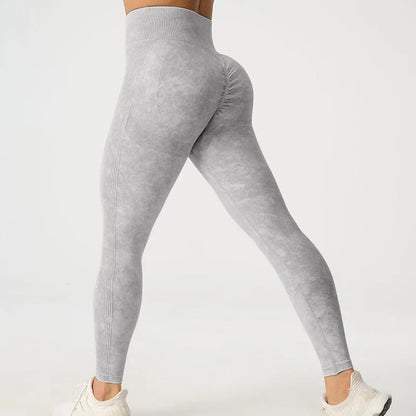 Frostade högmidjade leggings - Gymfit