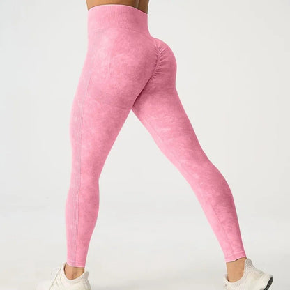 Frostade högmidjade leggings - Gymfit