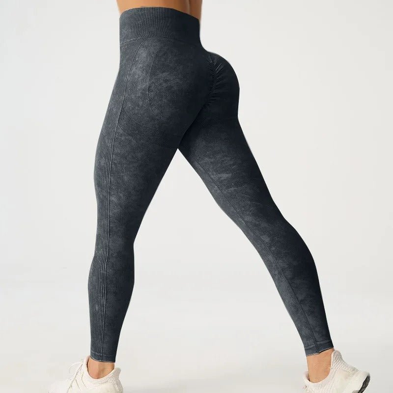 Frostade högmidjade leggings - Gymfit