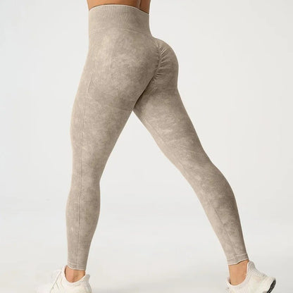 Frostade högmidjade leggings - Gymfit