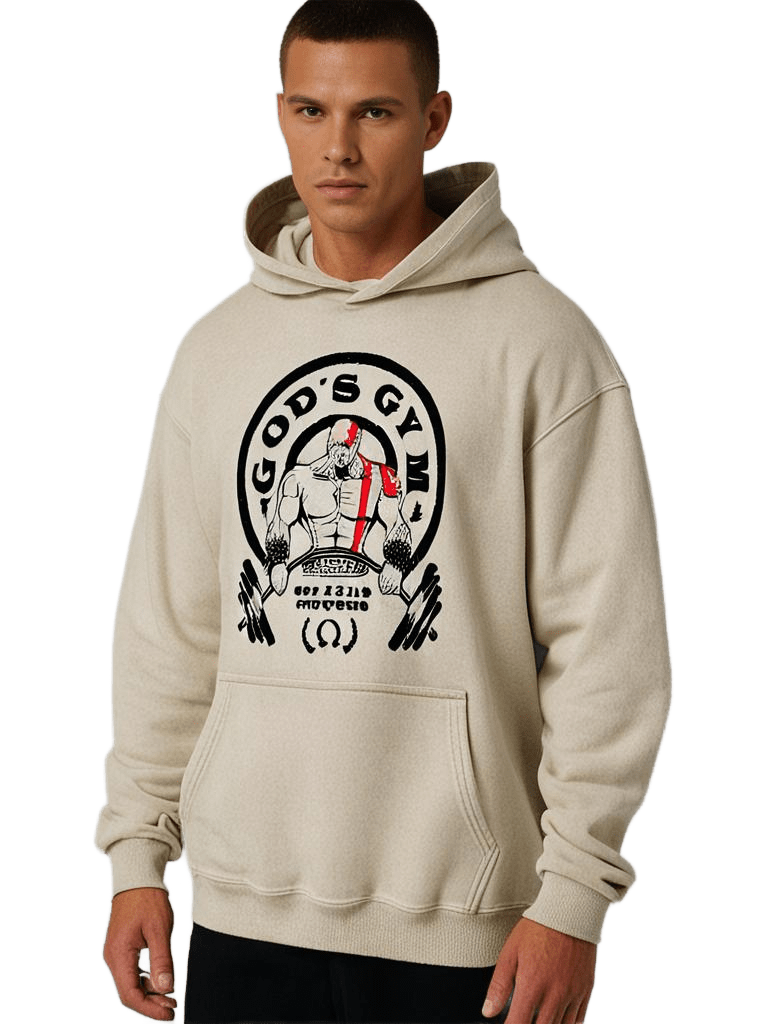 GOD'S GYM WASHED HOODIE - Gymfit