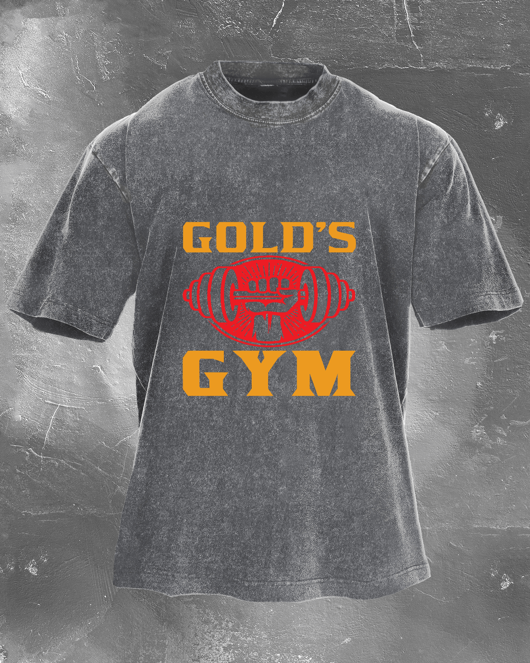 GOLD´S GYM WASHED T - SHIRT - Gymfit