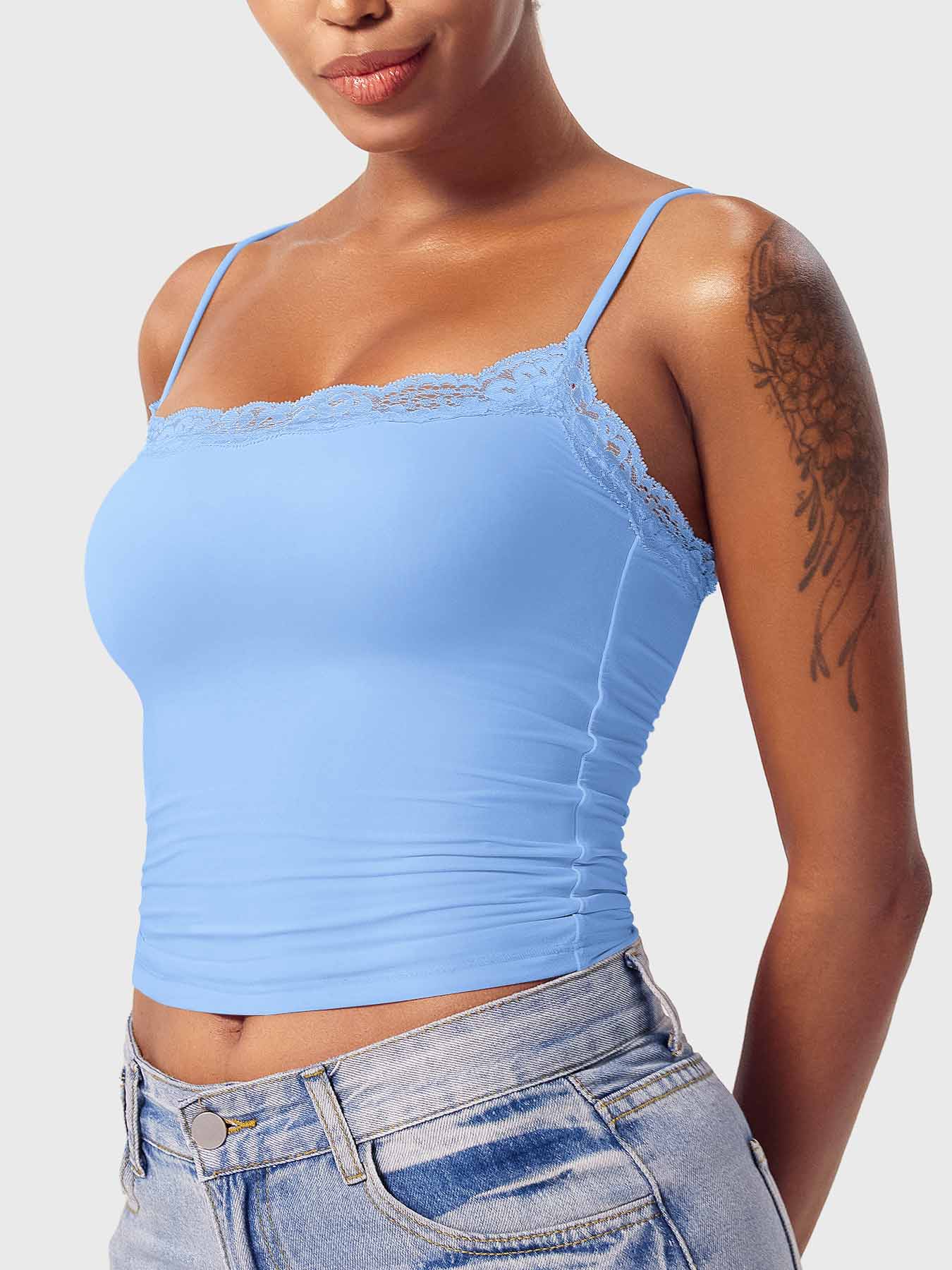 Gymfit Annabely Square Neck Lace Tank - Gymfit