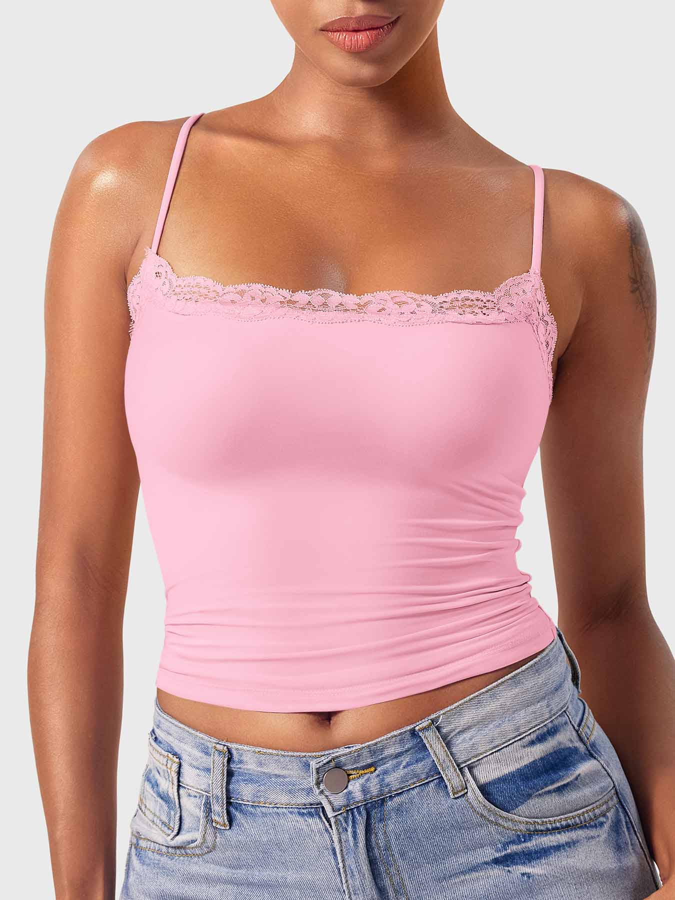 Gymfit Annabely Square Neck Lace Tank - Gymfit