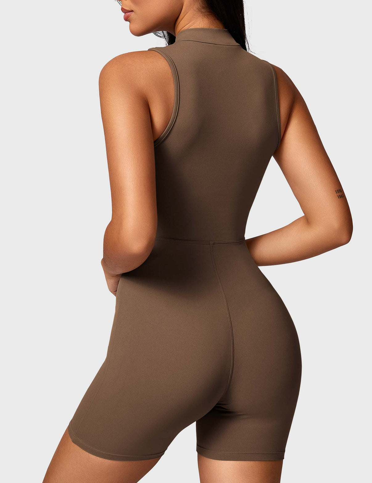 Gymfit Belle Sleeveless Zipper Jumpsuit - Gymfit