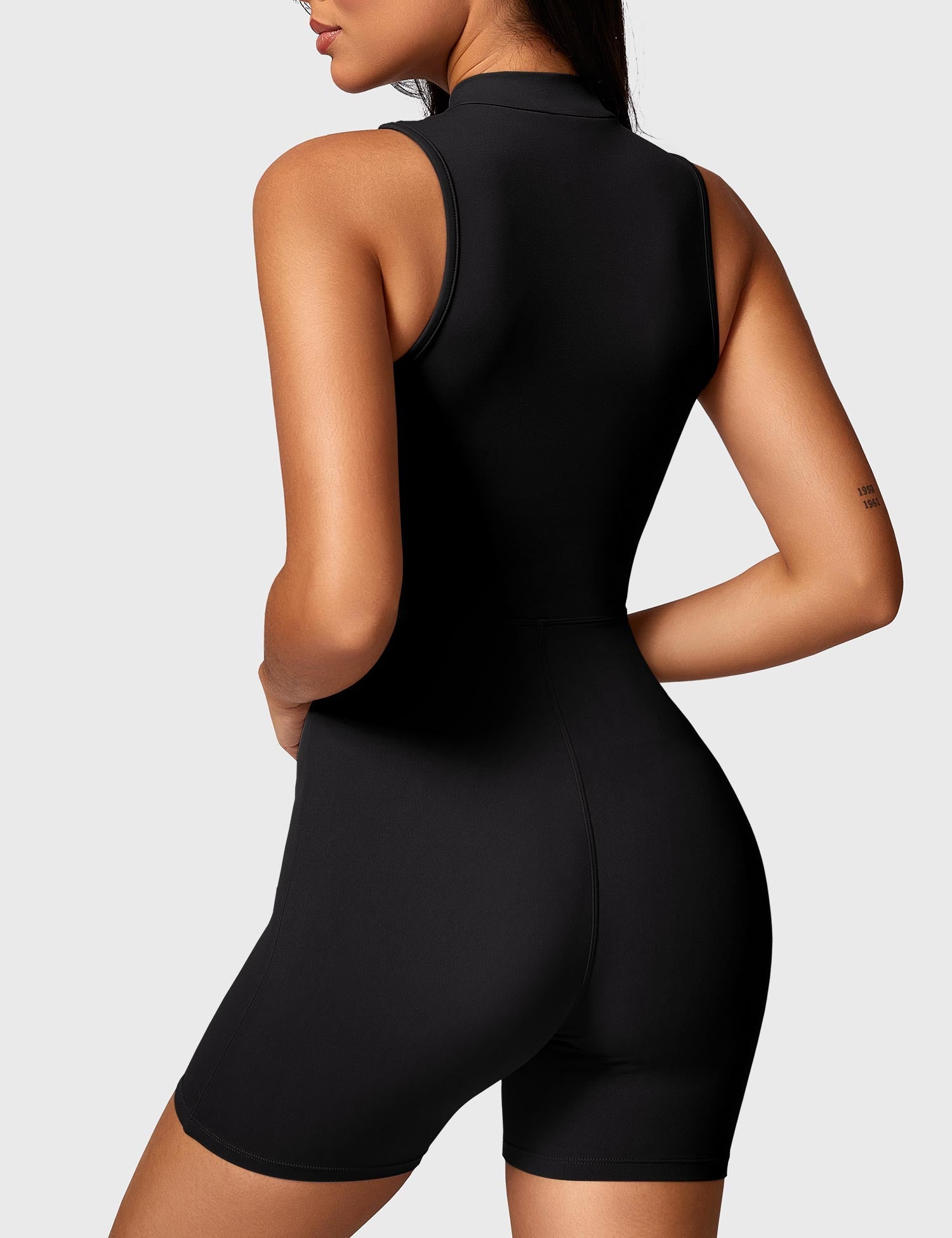 Gymfit Belle Sleeveless Zipper Jumpsuit - Gymfit