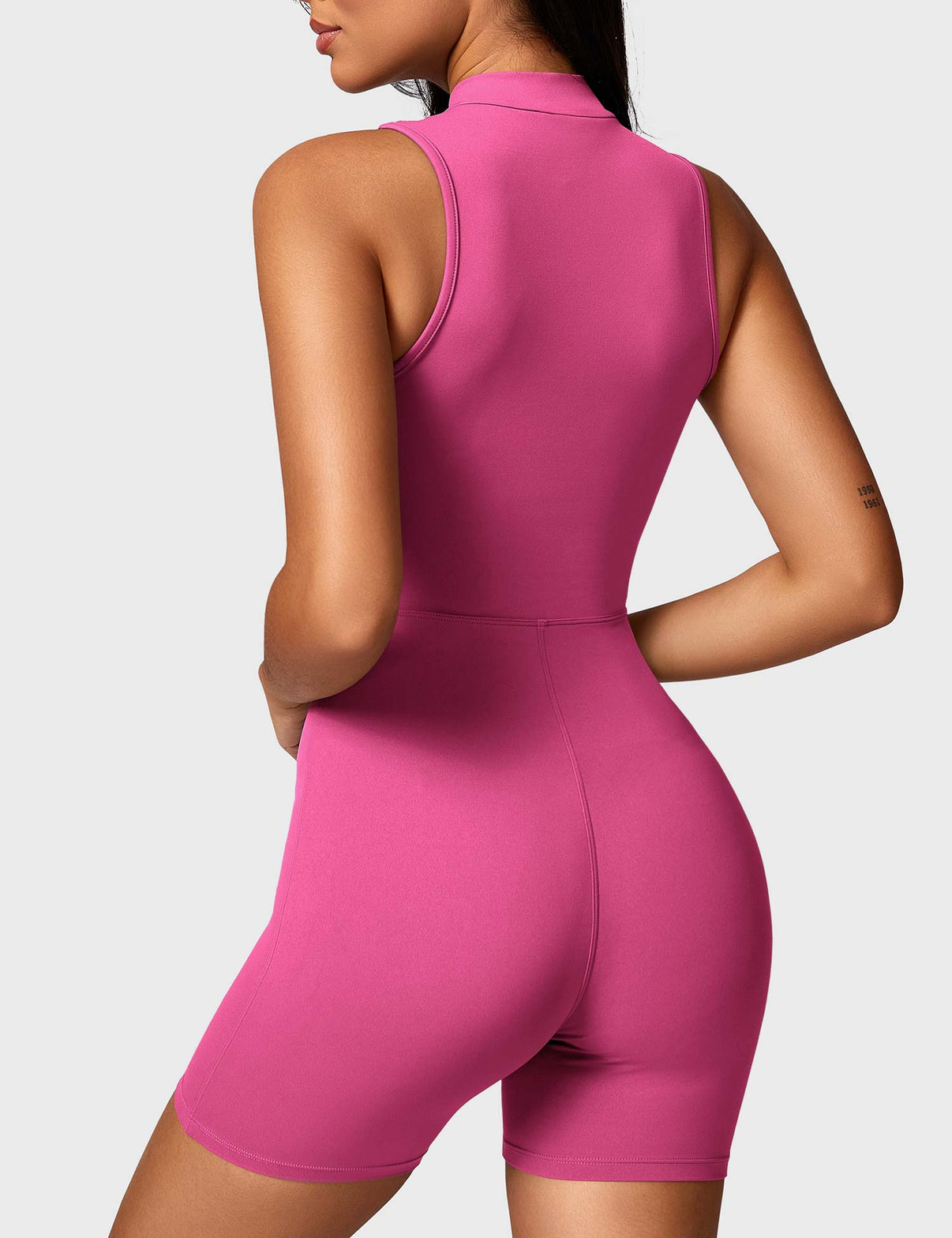 Gymfit Belle Sleeveless Zipper Jumpsuit - Gymfit