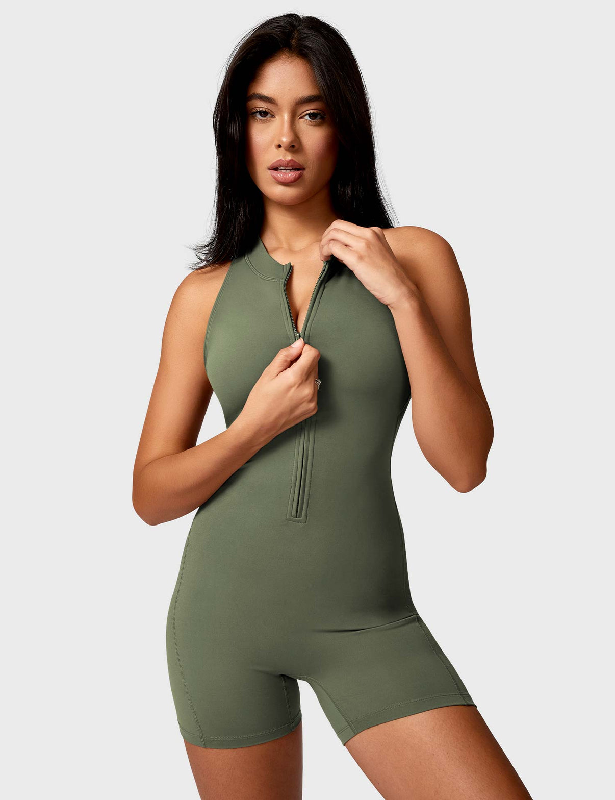 Gymfit Emma Backless Zipper Jumpsuit - Gymfit