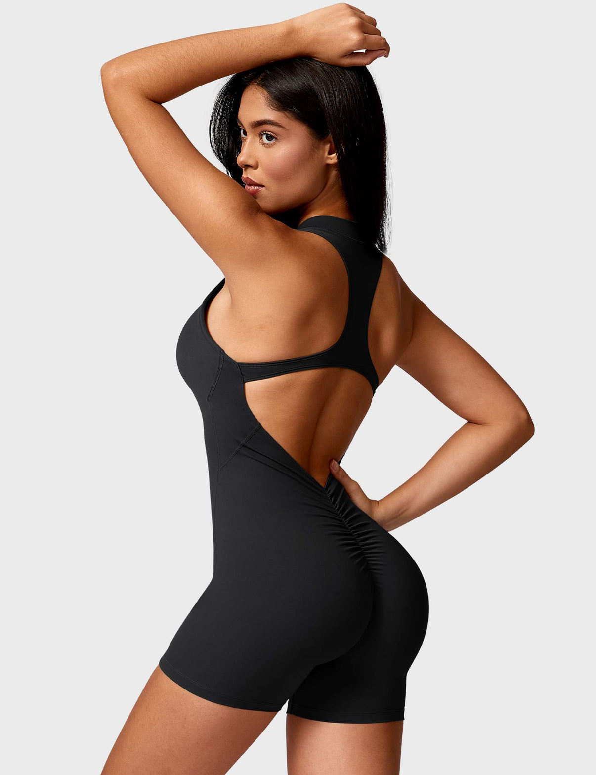 Gymfit Emma Backless Zipper Jumpsuit - Gymfit