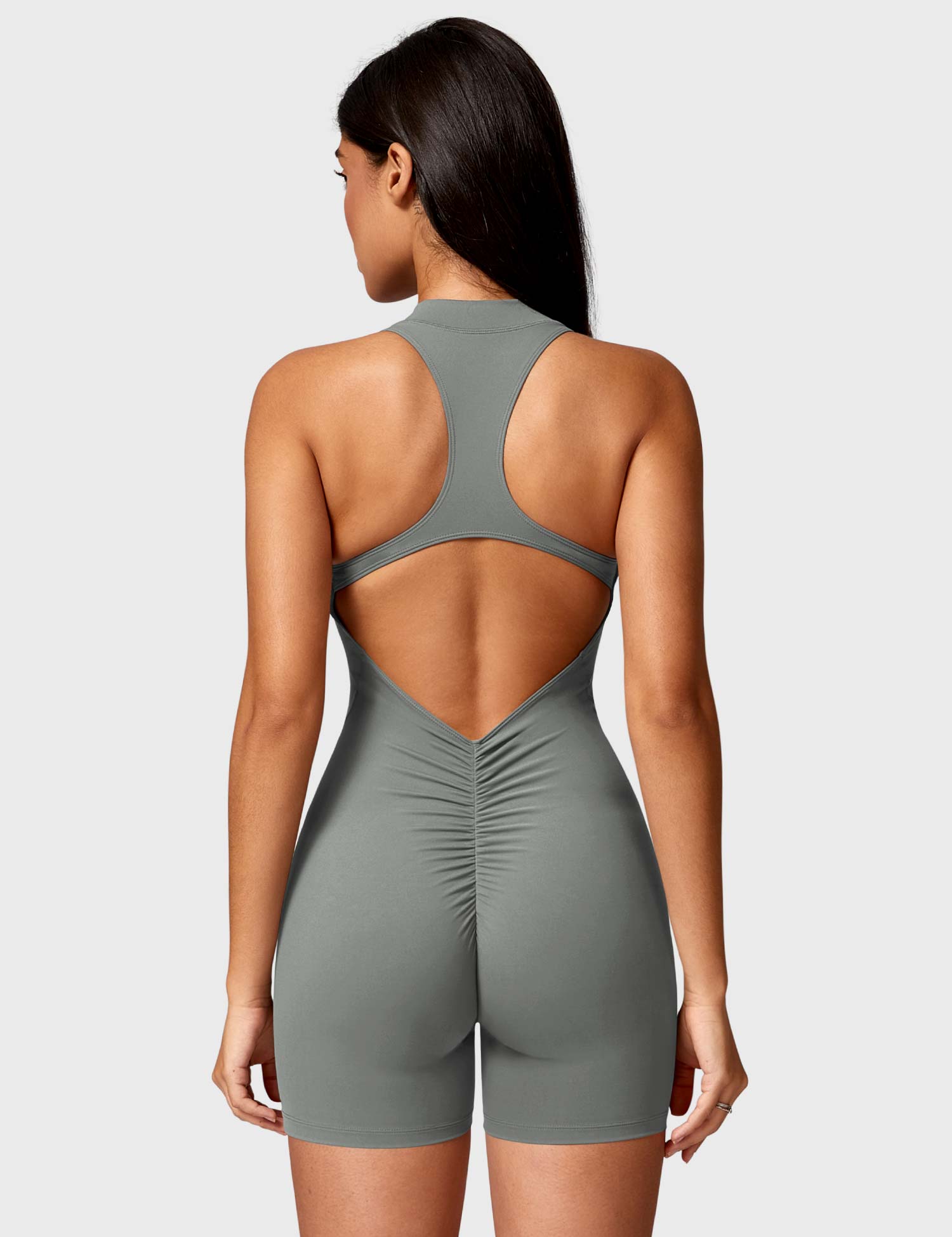 Gymfit Emma Backless Zipper Jumpsuit - Gymfit