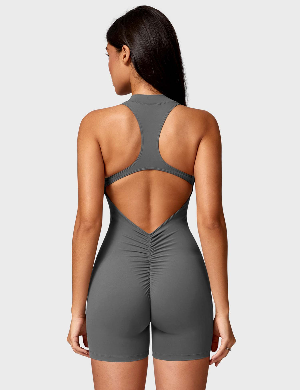 Gymfit Emma Backless Zipper Jumpsuit - Gymfit